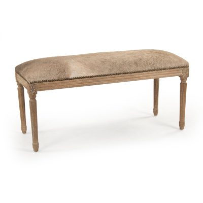 Zentique - Cow Hide Bench B014 E272 Cow B