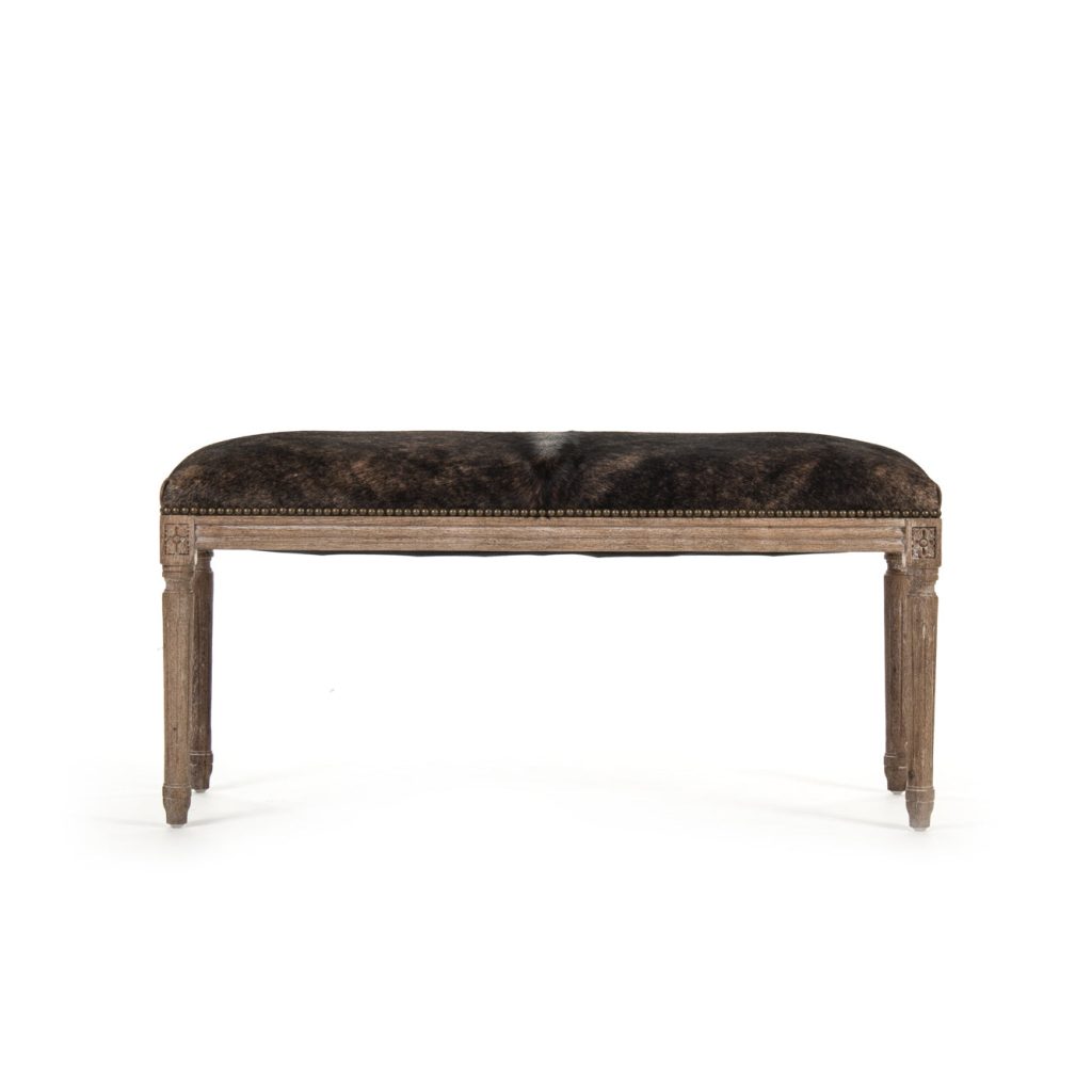 Zentique - Cow Hide Bench B014 E272 Cow ED