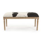 Zentique - Cow Hide Bench B014 E272 Cow SPBW