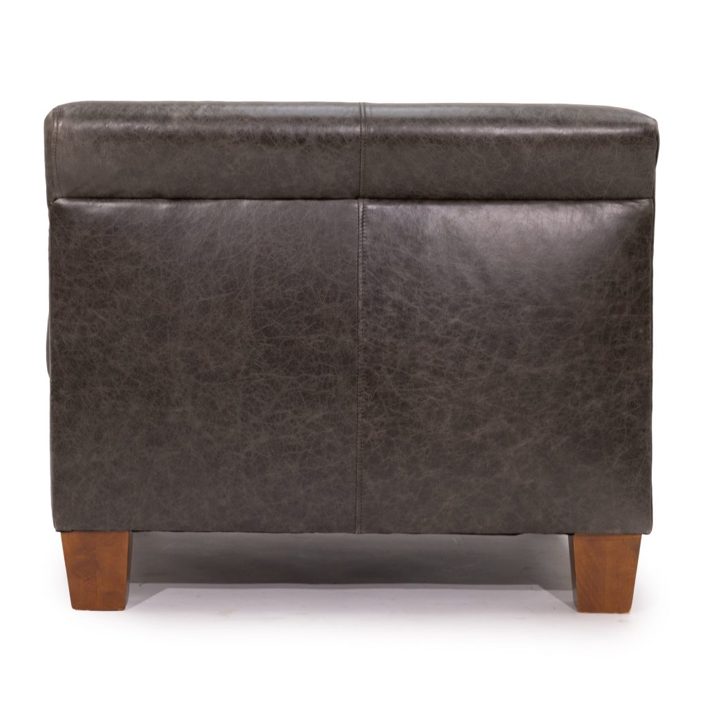 Zentique - Brixton Arm Chair Coral Haze Top Grain Leather