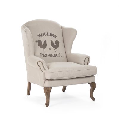Zentique - Zacharie Wingback Chair