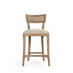 Zentique - Carvell Cane Back Counter Stool