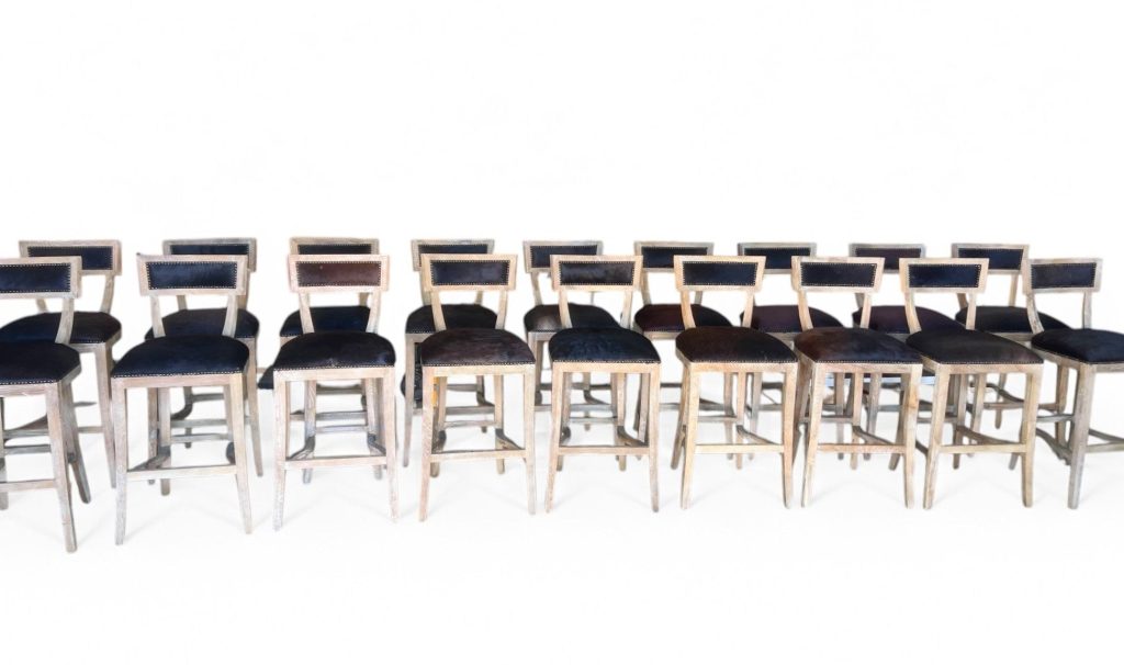 Zentique - Carvell Cowhide Bar/ Counter Stool