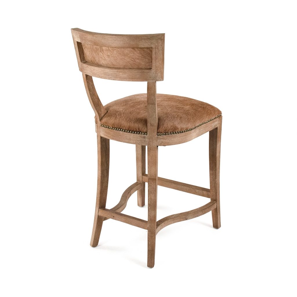 Zentique - Cow Hide Bar / Counter Stool CF282-30 Counter E272 Cow BRW
