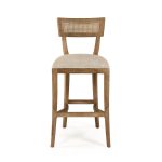 Zentique - Carvell Cane Back Bar Stool