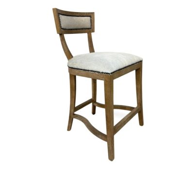 Zentique - Carvell Cowhide Bar/ Counter Stool