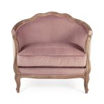 Zentique - Dusty Rose Velvet Maison Club Chair