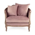 Zentique - Dusty Rose Velvet Maison Club Chair