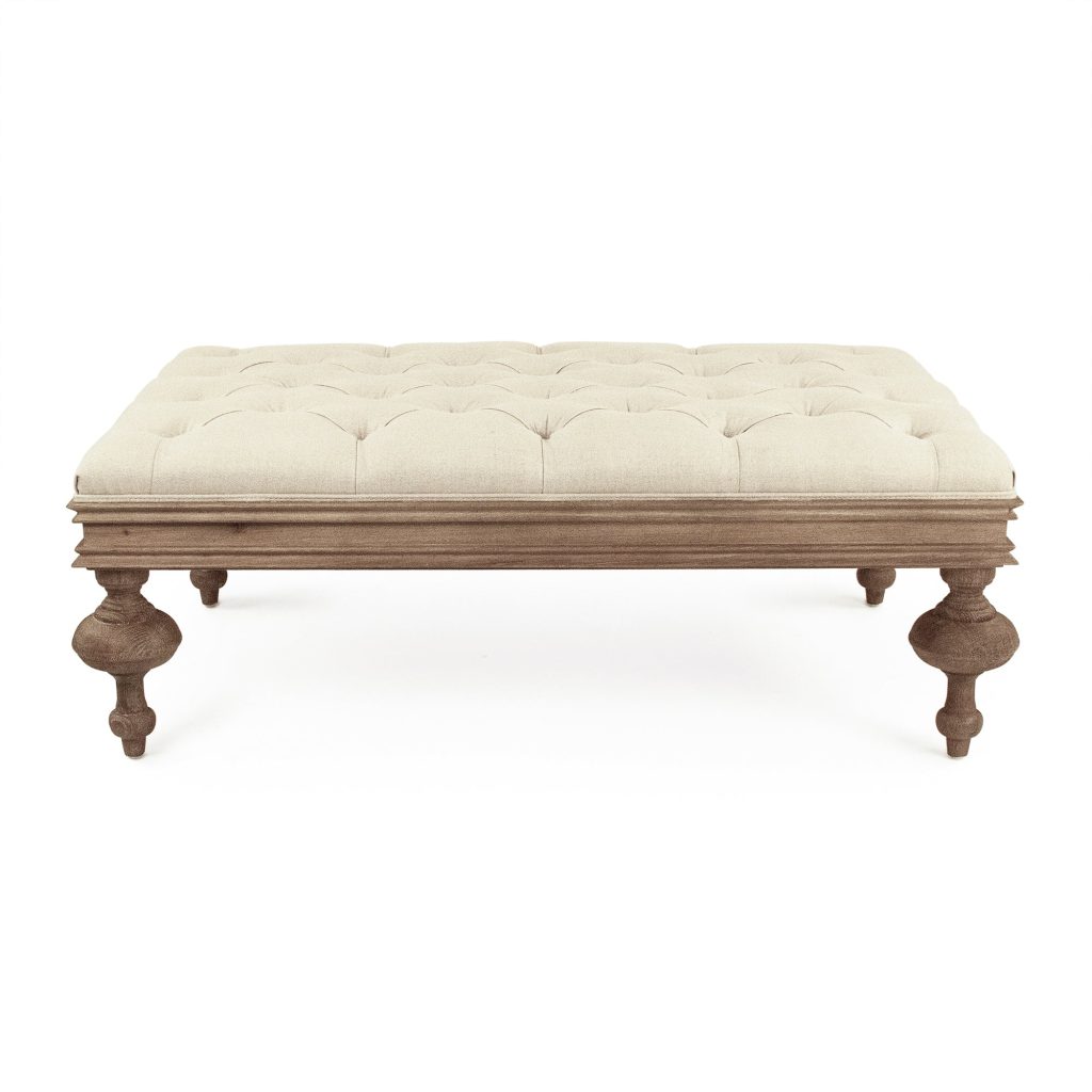Zentique - Lara Tufted Ottoman