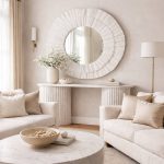 Zentique - Solterra Textured Resin Beveled Wall Mirror