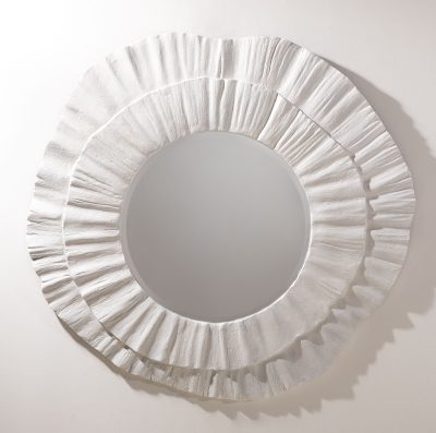 Zentique - Solterra Textured Resin Beveled Wall Mirror
