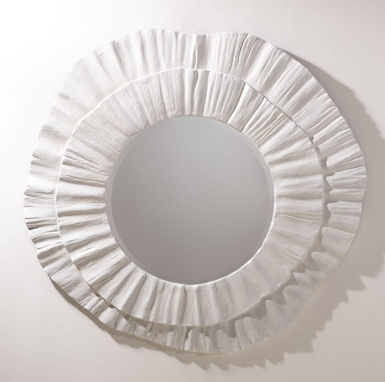 Zentique - Solterra Textured Resin Beveled Wall Mirror