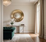 Zentique - Valdoro Hammered Metal Beveled Wall Mirror