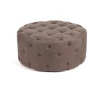 Zentique - Round Tufted Ottoman