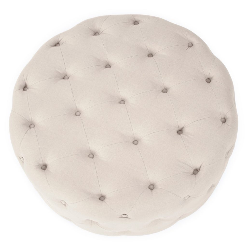 Zentique - Round Tufted Ottoman