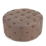 Zentique - Round Tufted Ottoman