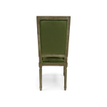 Zentique - Green Velvet Louis Side Chair