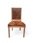 Zentique - Square Back Cow Hide Side Dining Chair