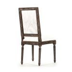 Zentique - Square Back Cow Hide Side Dining Chair