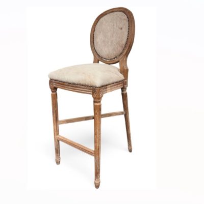 Zentique - Medallion Cow Hide Bar/ Counter Stool