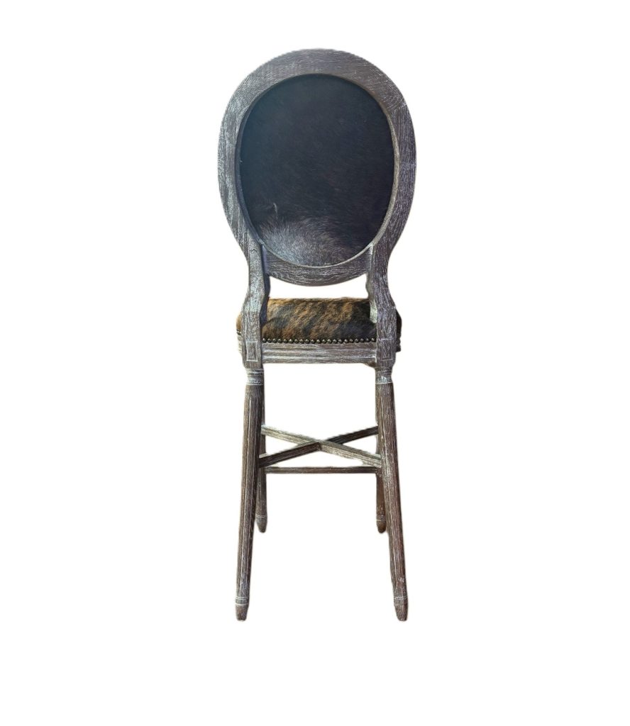 Zentique - Medallion Cow Hide Bar/ Counter Stool