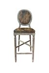 Zentique - Medallion Cow Hide Bar/ Counter Stool