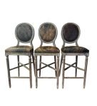 Zentique - Medallion Cow Hide Bar/ Counter Stool