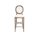 Zentique - Medallion Cow Hide Bar/ Counter Stool