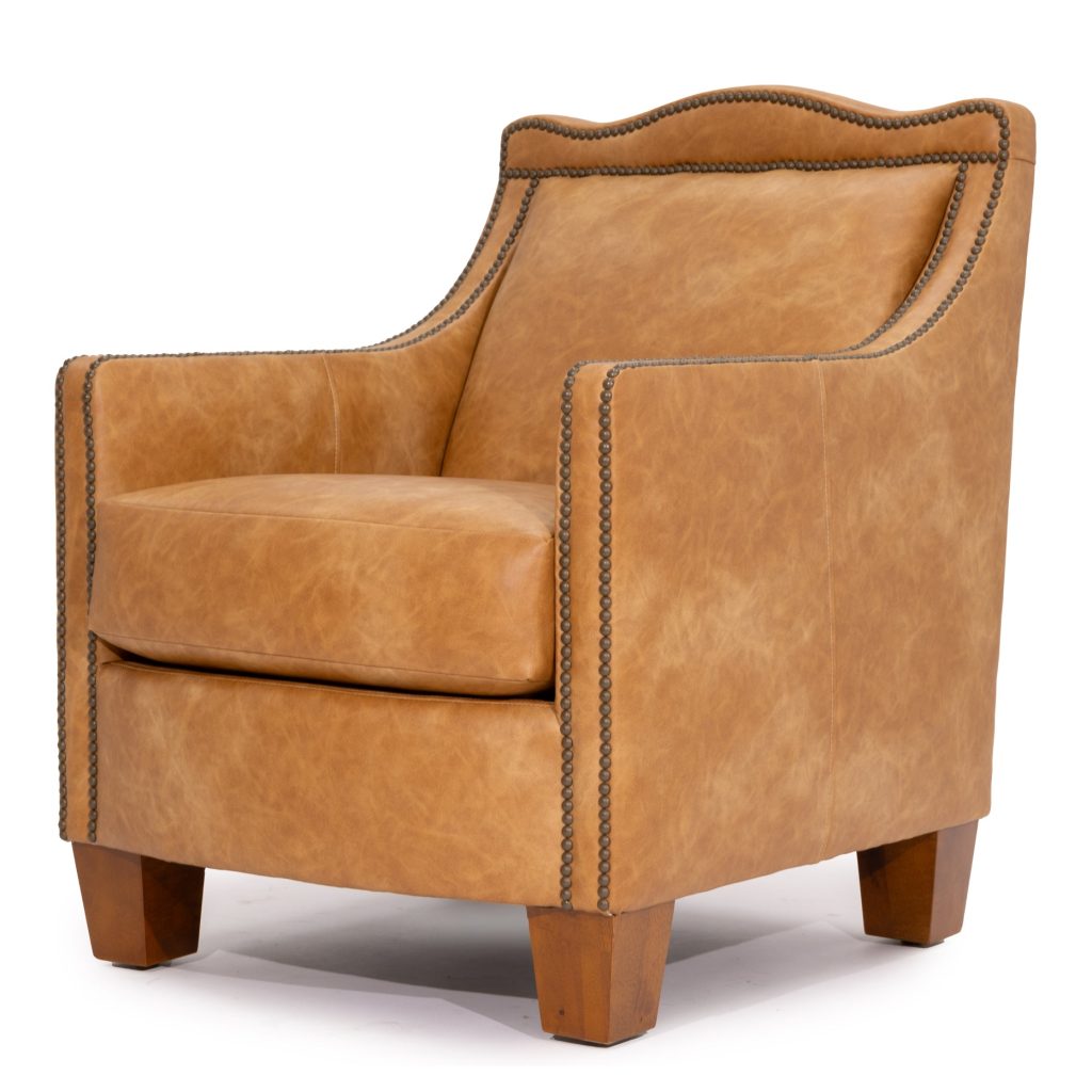 Zentique - Finsbury Arm Chair Cognac Vegan Leather