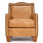 Zentique - Finsbury Arm Chair Cognac Vegan Leather