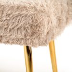 Zentique - Faux Fur Bench