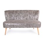 Zentique - Distressed Grey PU Bench