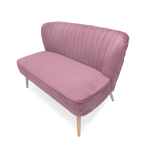 Zentique - Pink Velvet Bench