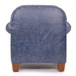 Zentique - Hamilton Arm Chair Denim Top Grain Leather