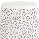 Zentique - Lorin Garden Stool White