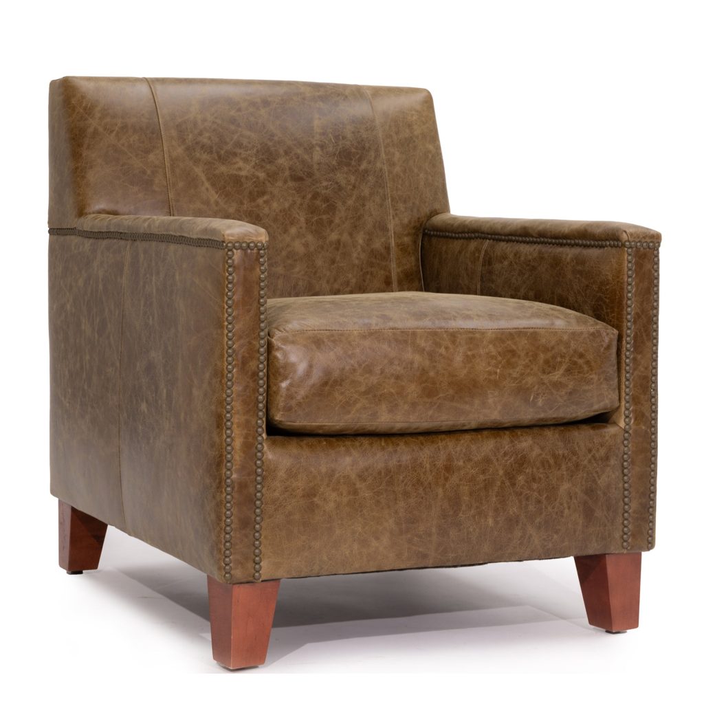 Zentique - Larry Arm Chair Wigwam Top Grain Leather