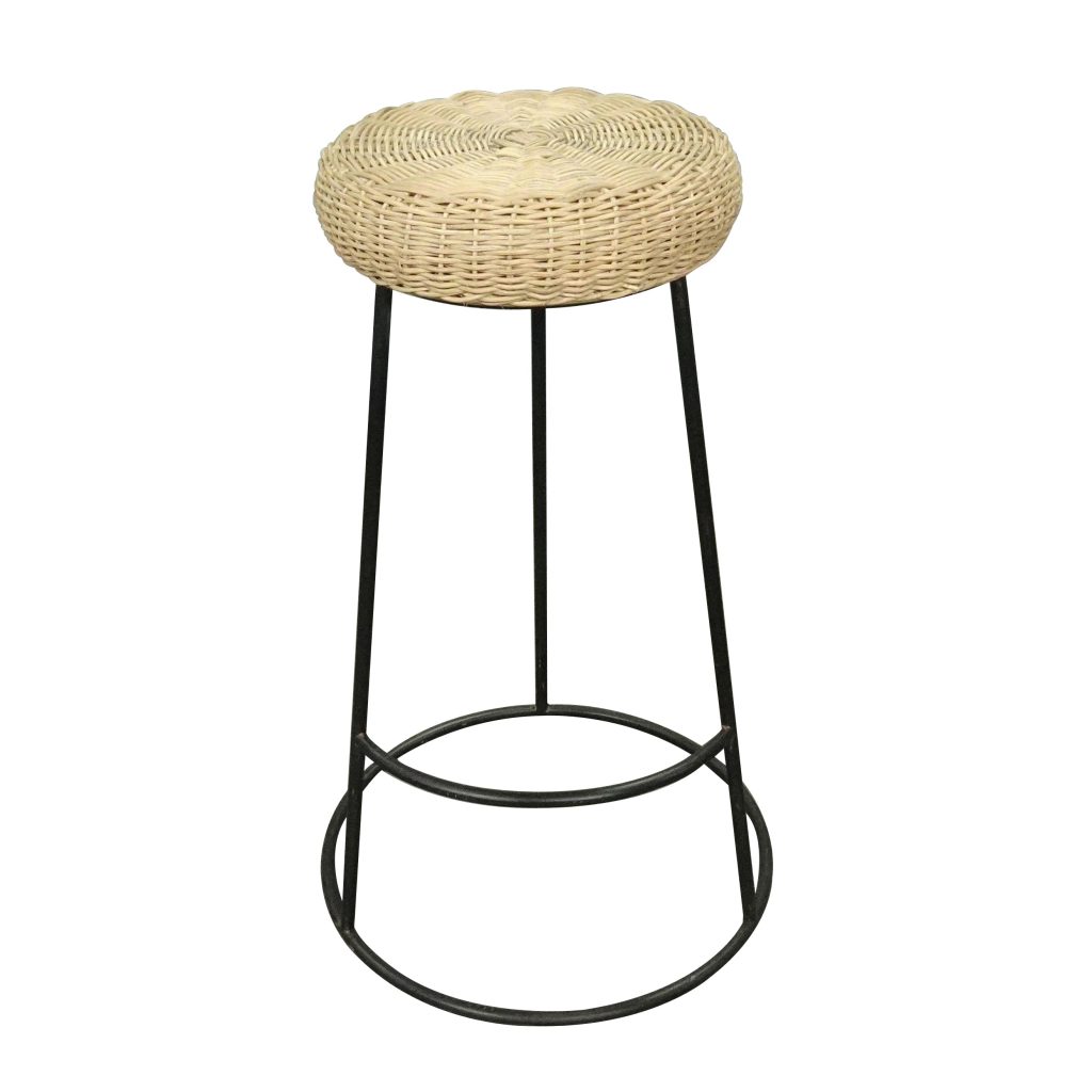 Zentique - Rattan Metal Stool