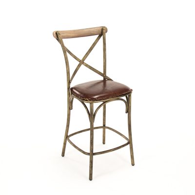 Zentique - Manos Counter Stool (Bronze Frame)