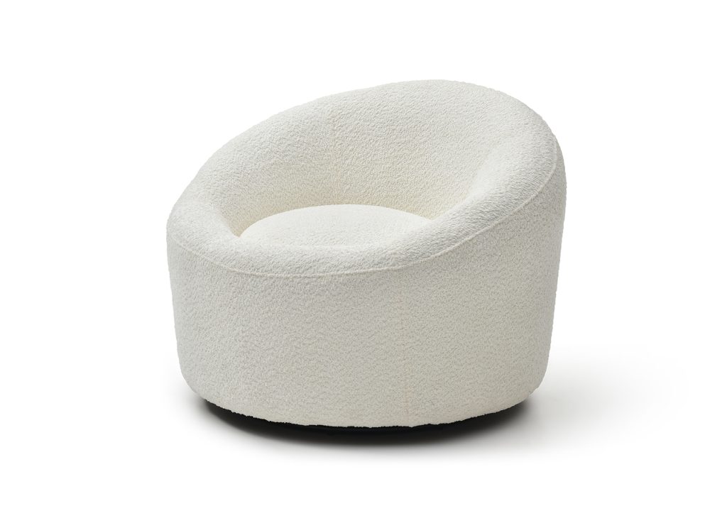 Whiteline - Perla Swivel Accent Chair