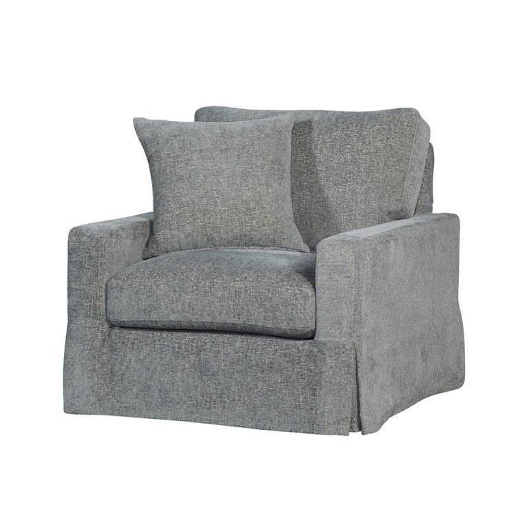 Spectra Home Peyton Slipcovered Swivel Chair