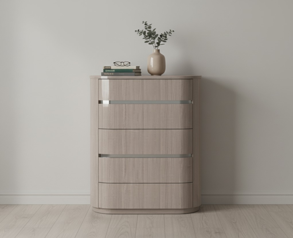 Whiteline - Waves Chest of Drawers