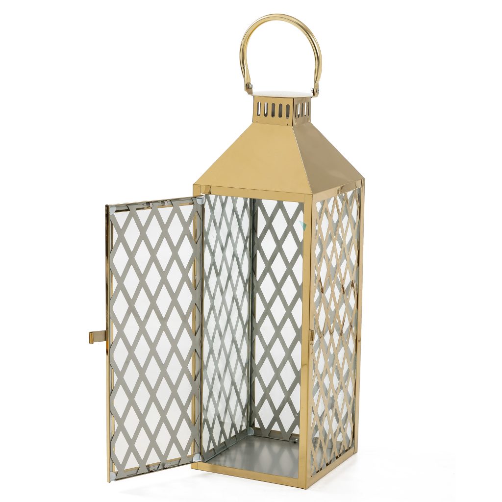 Etoile Glow Metal & Glass Lantern Set of 3