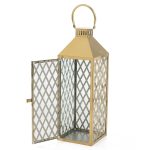 Etoile Glow Metal & Glass Lantern Set of 3