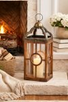Château Grove Wood & Metal Lantern Set of 3
