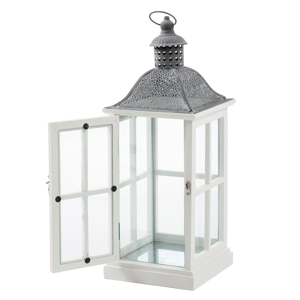 Elise White Lantern Set (Set of 2)