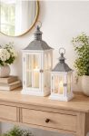 Elise White Lantern Set (Set of 2)