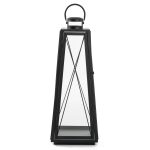 Bastion Tall Iron Lantern Set of 3