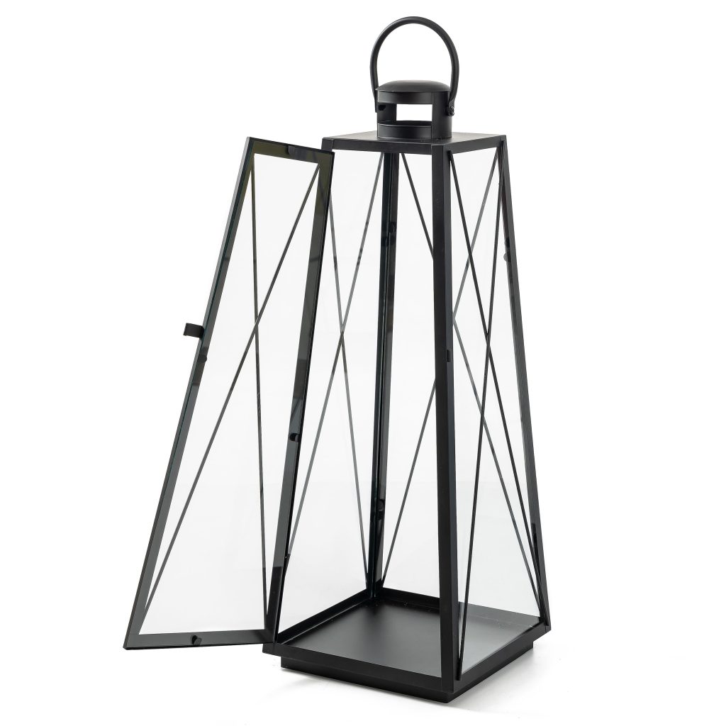 Bastion Tall Iron Lantern Set of 3
