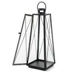 Bastion Tall Iron Lantern Set of 3