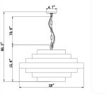 Nordic Black Chandelier Large